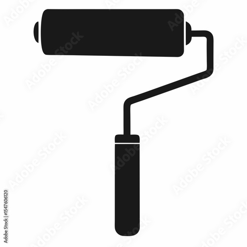 paint roller vector illustration