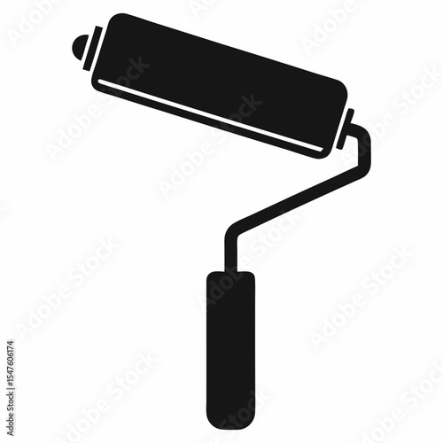 paint roller vector illustration