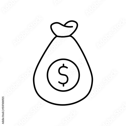 Web finance icon. Financial planning and profit, business management, credit cards and banking, savings and money management. Investment fund. Vector line illustration.
