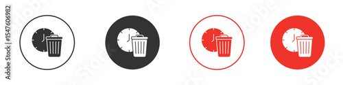 Time waste icon design, logo, app, UI. Vector illustration, EPS