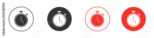 Timer icon design, logo, app, UI. Vector illustration, EPS