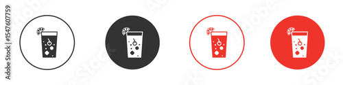 Tom Collins icon design, logo, app, UI. Vector illustration, EPS
