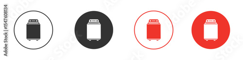 Top load washer icon design, logo, app, UI. Vector illustration, EPS