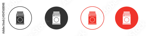 Top load washer icon design, logo, app, UI. Vector illustration, EPS