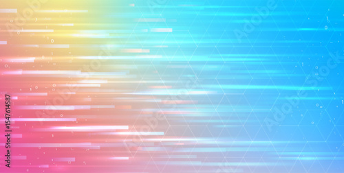 Abstract big data code representation. Modern high-tech data background. Graphic concept for your design