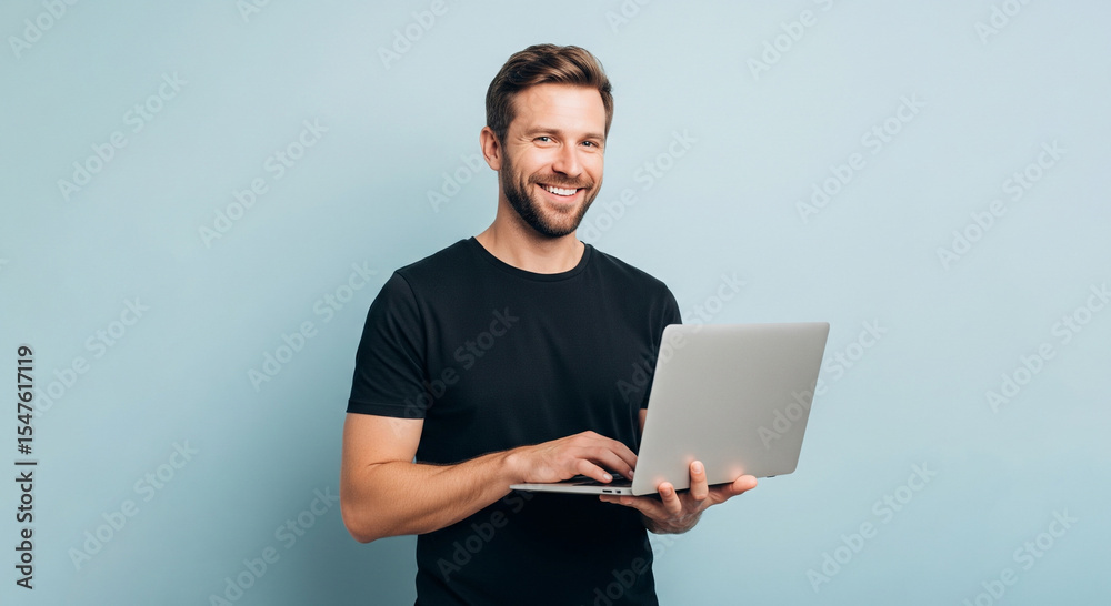 young man working on laptop young man working on laptop