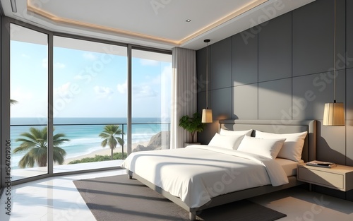 Well Designed Bedroom Interior with Bed Focus