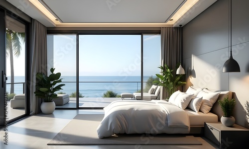 Well Designed Bedroom Interior with Bed Focus