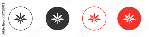 Weed icon design, logo, app, UI. Vector illustration, EPS