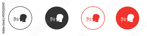Whisper icon design, logo, app, UI. Vector illustration, EPS