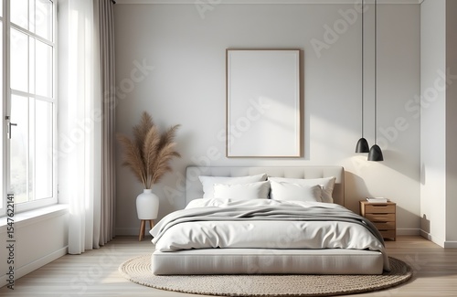 Elegant Bedroom Interior Showcasing Bed Design