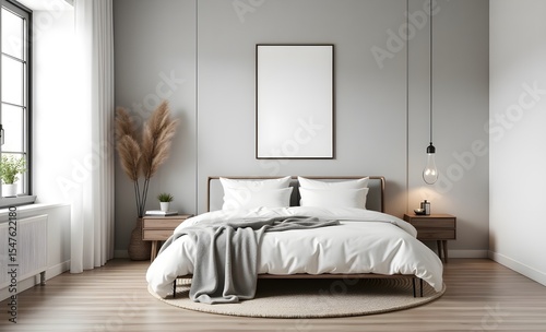 Elegant Bedroom Interior Showcasing Bed Design