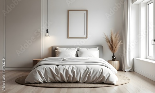 Elegant Bedroom Interior Showcasing Bed Design