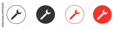 Wrench icon design, logo, app, UI. Vector illustration, EPS