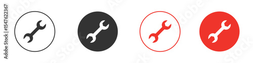 Wrench icon design, logo, app, UI. Vector illustration, EPS