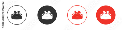 Xiao long bao icon design, logo, app, UI. Vector illustration, EPS