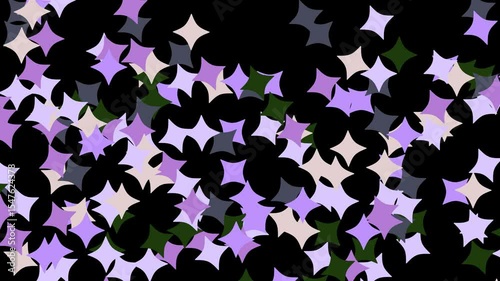 geometric shape motion graphic element ornament animation pattern pop background