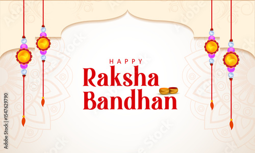 decorated rakhi for Indian festival Raksha Bandhan