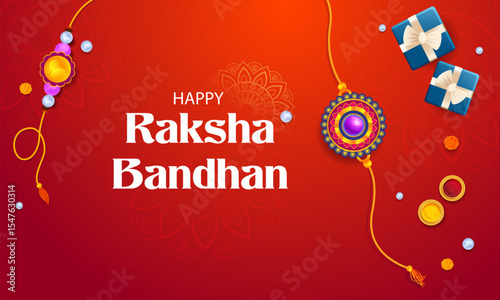 decorated rakhi for Indian festival Raksha Bandhan