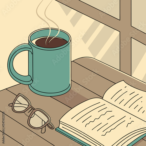 cup of coffee on the table