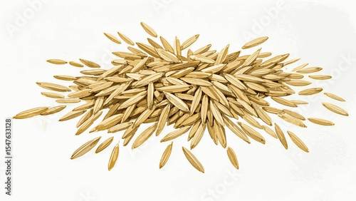 Life Grain Rice grain isolated watercolor vector illustration svg