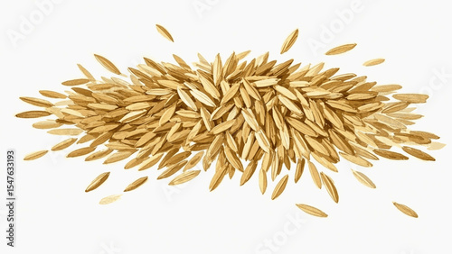 Granule Fall Rice grain isolated watercolor vector illustration svg