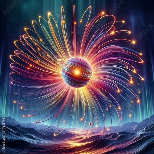 Dancing light fields deflect radiation