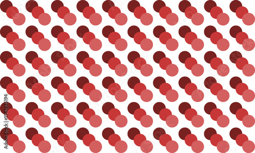 pink and red polka dot Diagonal lines circle on white background for backdrop and wallpaper template. repeat seamless style design for fabric printing