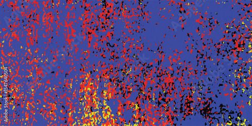 Abstract digital artwork featuring colorful organic shapes against a textured blue background displaying an artistic aesthetic with modern appeal