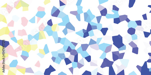 Abstract mosaic pattern background in pastel colors with randomized shapes and a modern design suitable for various design uses.