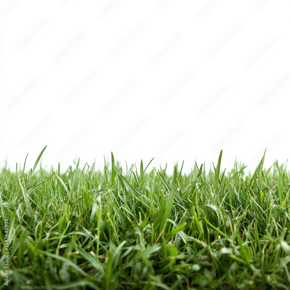 Fototapeta premium Vibrant Color of Fresh Green Grass in Natural Outdoor Setting