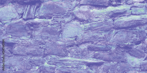 Textured stone wall abstract in shades of purple evoking a sense of history and rustic design suitable for backgrounds