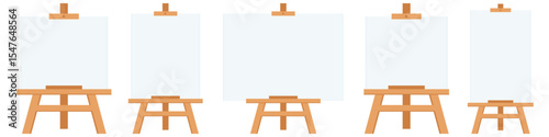 Canvas vector set. Painting canvas vector