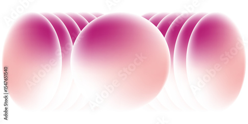 Abstract pink and white gradient circles background