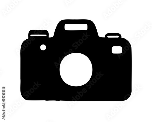Camera Silhouette vector, Camera icon, Black camera silhouette 