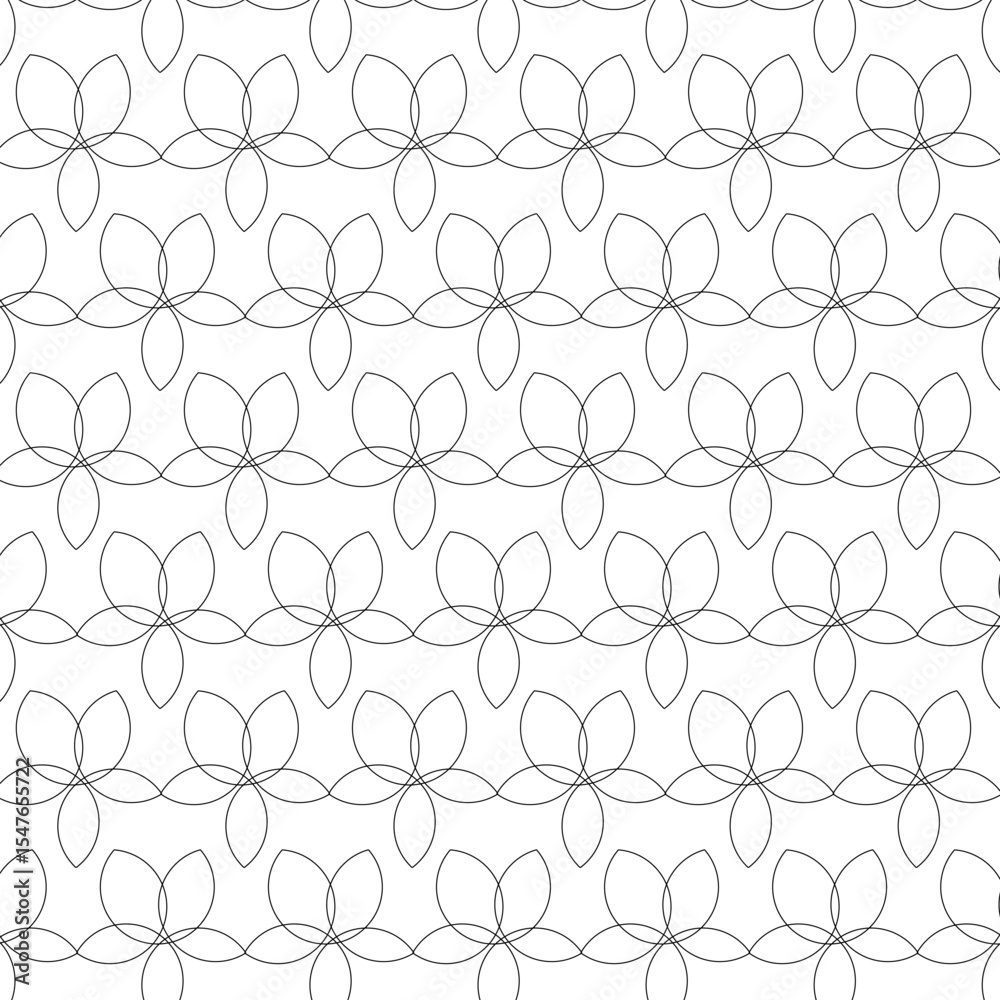 Fototapeta premium Abstract Pattern with Petal Shape