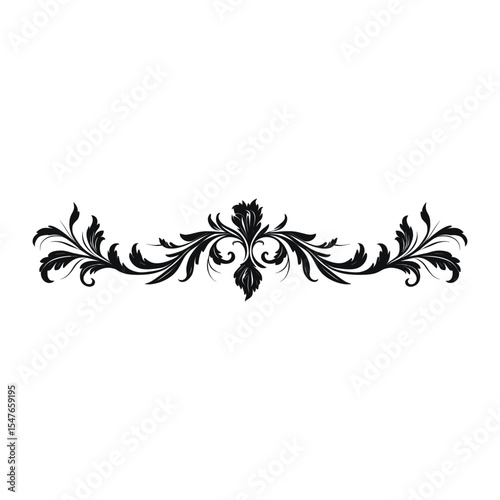 Vintage ornament frame graphic graphics black embellishment vector