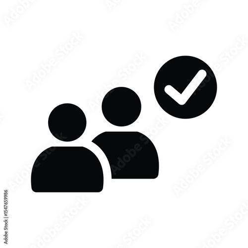 Group check icon