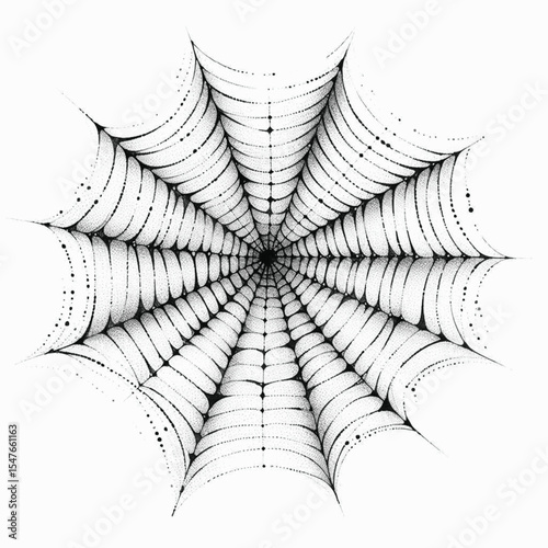 Gossamer Lattice Spider web isolated watercolor vector illustration svg