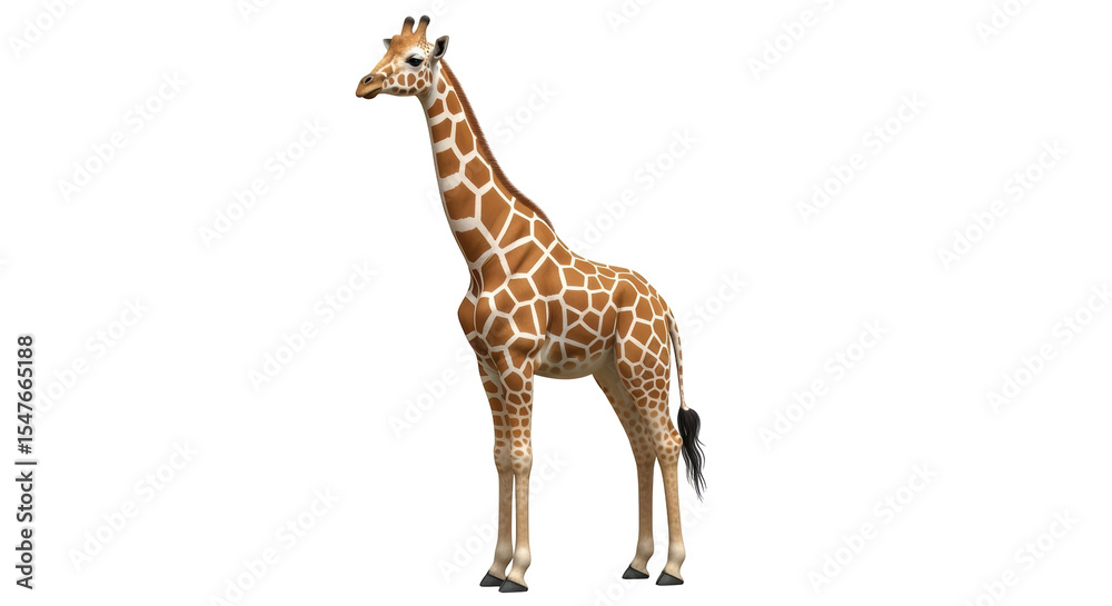 Naklejka premium Isolated Giraffe