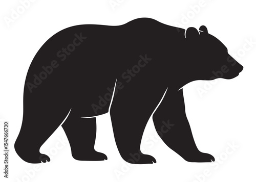 vector silhouettes of a bear, grizzly bear silhouettes, bear silhouette logo vector animals, bear black silhouette animals vector, bear wild animal silhouettes on the white background