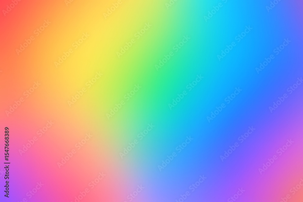 Obraz premium Bright blurred rainbow gradient mesh Smooth color blend background Editable soft vector illustration