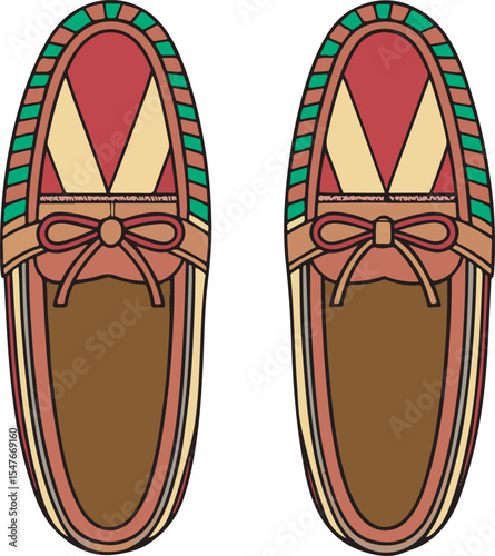 a pair of elegant leather loafers
