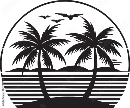palm trees on the beach