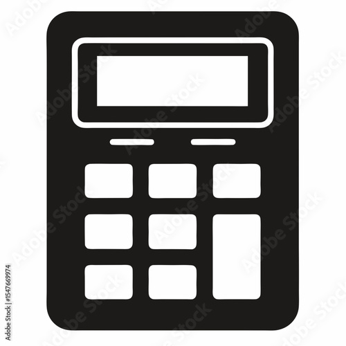 calculator isolated on white background