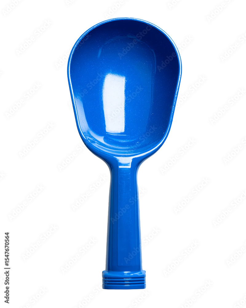 A Blue Plastic Cookie Scoop Medium Isolated On A Blue Plastic Cookie Scoop Medium Isolated On