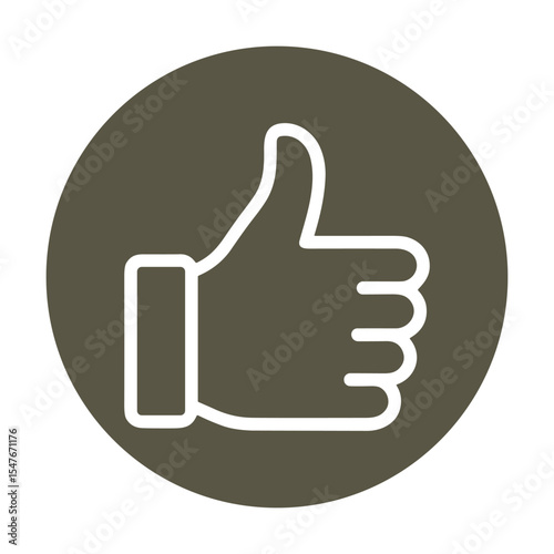 Like icon hand symbol of agreement. Icon symbol illustration
