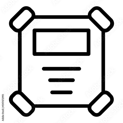 poster icon line