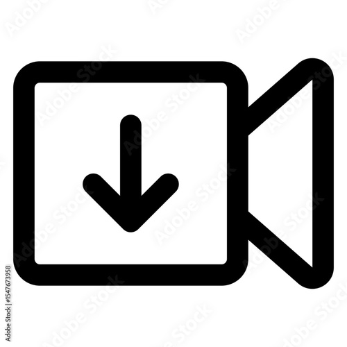 Download Video camera line icon