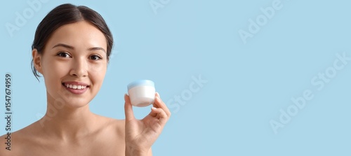 Beautiful Asian woman with ...